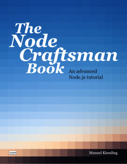 The Node Craftsman Book