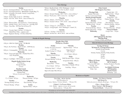 Printable Meeting Schedule - Butte, Glenn & Tehama Counties