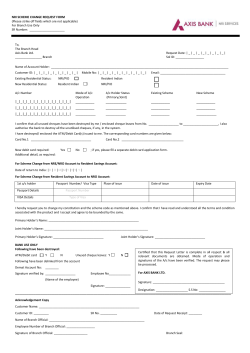 Resident to NRO conversion form