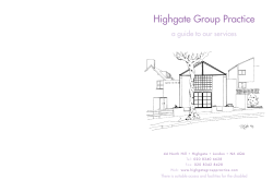 Tel: 020 8340 3663 - Highgate Group Practice