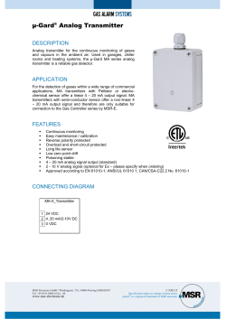 µ-Gard® Analog Transmitter - HSA-Asia