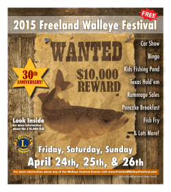 2015 Freeland Walleye Festival