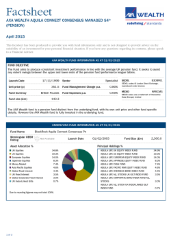 AXA Wealth Factsheet