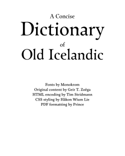 Old Icelandic
