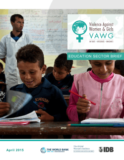 Education - Violence Against Women & Girls | RESOURCE GUIDE