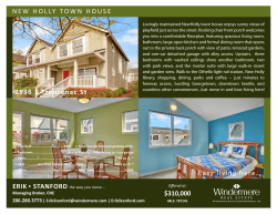 $310,000 NEW HOLLY TOWN HOUSE