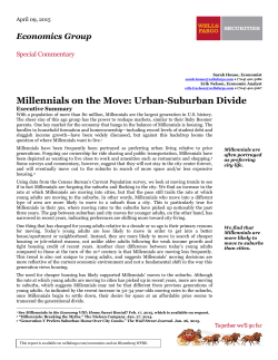 Millennials on the Move: Urban
