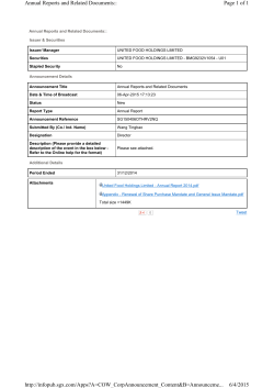 Announcement on Annual Report with Appendix on the Proposed
