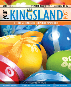 "Kingsland Post" Newsletter - Kingsland Community Association