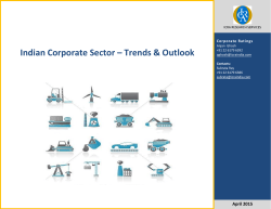 Indian Corporate Sector – Trends & Outlook