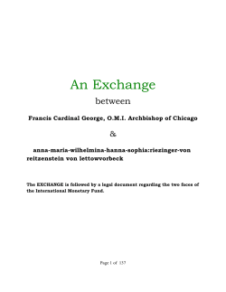 An Exchange - Musicians for Freedom