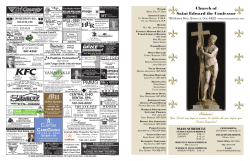 April 12, 2015 - St. Edward the Confessor Catholic Church