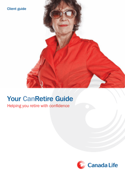 CanRetire Client Guide - the CanRetire website