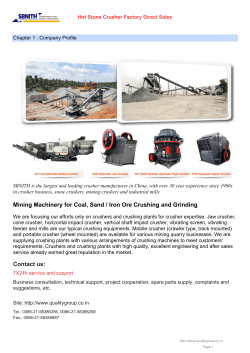 Hot Stone Crusher Factory Direct Sales