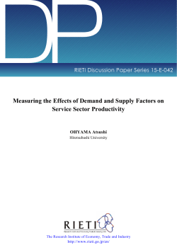 Measuring the Effects of Demand and Supply Factors on Service