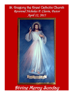 Divine Mercy Sunday - St. Gregory the Great