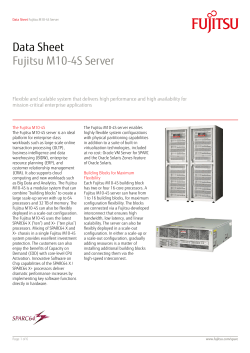 Fujitsu M10-4S datasheet