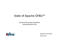 State of Apache OFBiz™