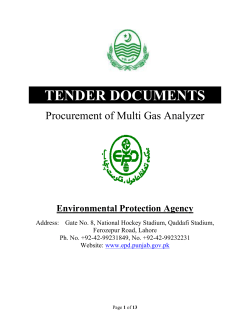 TENDER DOCUMENTS