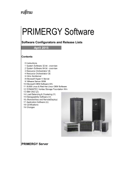 PRIMERGY Software