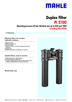 Duplex Filter Pi 2100 - Seico Hidraulica === Bienvenido