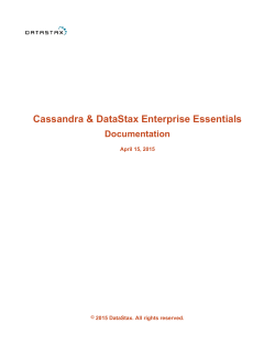 Cassandra & DataStax Enterprise Essentials