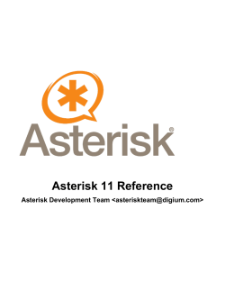 Asterisk 11 Reference
