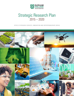 Strategic Research Plan