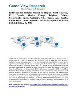 RFID Kanban Systems Market Trends, Forecast To 2020: Grand View Research, Inc.