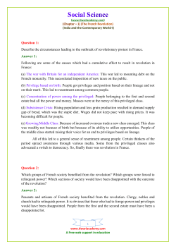 History chap 1 The French Revolution
