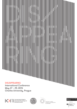 DIS/APPEARING International Conference May 27