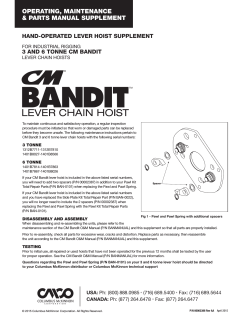 CM Bandit Manual (Supplement 00002388) (REV AA)