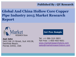 Global and China Hollow Core Copper Pipe Industry 2015 Market Outlook Production Trend Opportunity