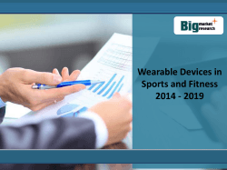 Wearable Devices in Sports and Fitness market 2014