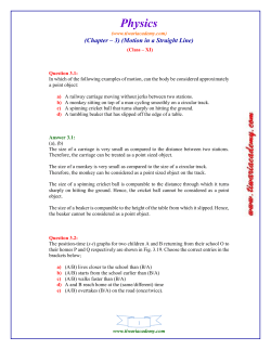 physics class 11 ch 3 ncert exercises