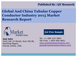 Global and China Tubular Copper Conductor Industry 2015 Market Outlook Production Trend Opportunity