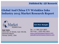 Global and China UV Wrinkles Inks Industry 2015 Market Outlook Production Trend Opportunity