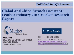 Global and China Scratch Resistant Leather Industry 2015 Market Outlook Production Trend Opportunity