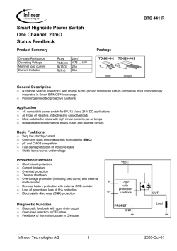 INFINEON BTS441R datasheet