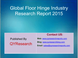 Global Floor Hinge Market 2015 Industry Trend, Analysis, Survey and Overview