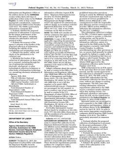Federal Register/Vol. 80, No. 61/Tuesday, March