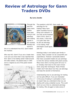 Review of Astrology for Gann Traders DVDs