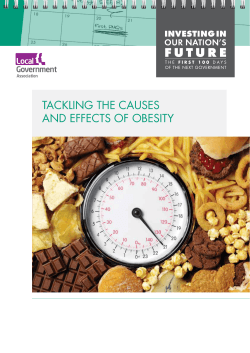 Tackling the causes and effects of obesity - LGA 100 Days