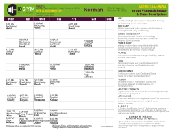 Norman Group Fitness Classes