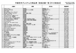 å®é½å®®å¸ãã¬ãã¢ã ä»ååå¸ åæ±åºèä¸è¦§ ãä¸­å°åæ±åºã