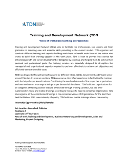Training and Development Network (TDN