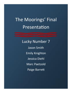 The Moorings` Final Presentation