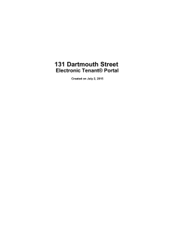 131 Dartmouth Street Electronic TenantÂ® Portal PDF