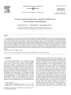 A fuzzy group-preferences analysis method for new