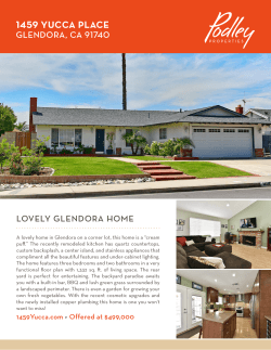 Brochure - 1459 Yucca Place, Glendora | Podley Properties